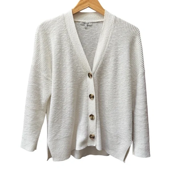 Madewell Cardigan Texture Sweater - Picture 2 of 9